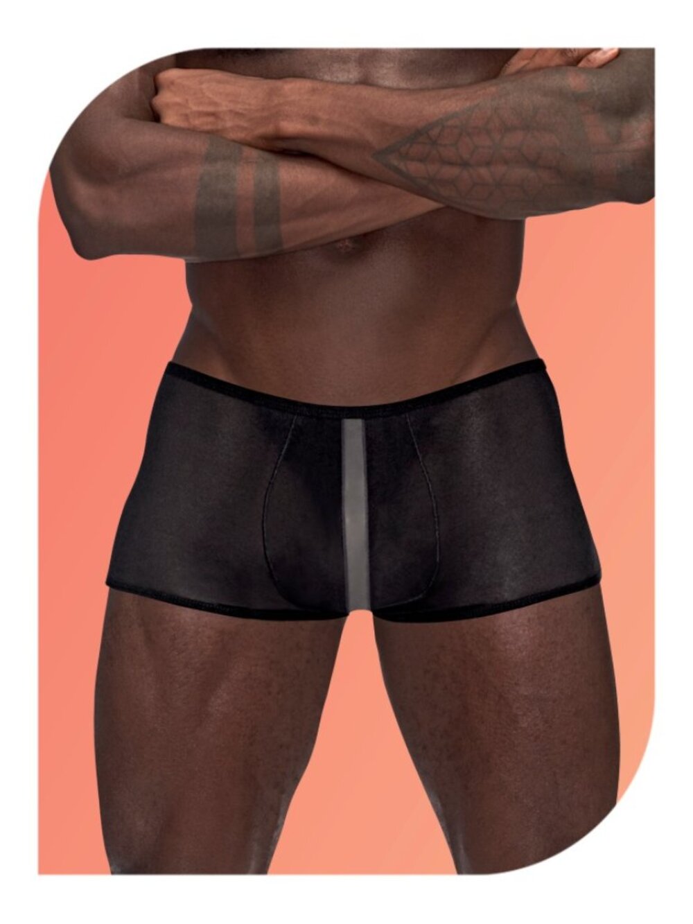 XL : Male Power Mesh See Thru Mini Short 138-271